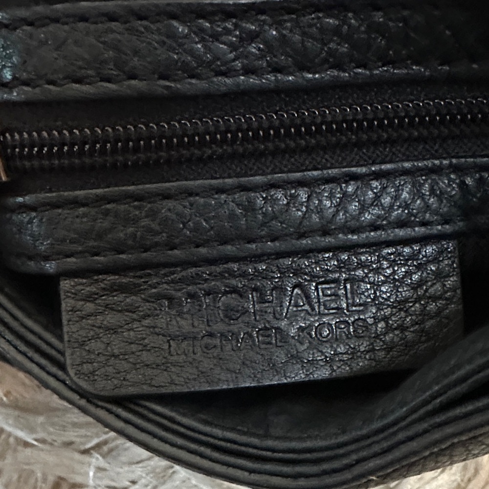 Michael Kors Black Crossbody Bag with Gold Accents - Picture 15 of 16